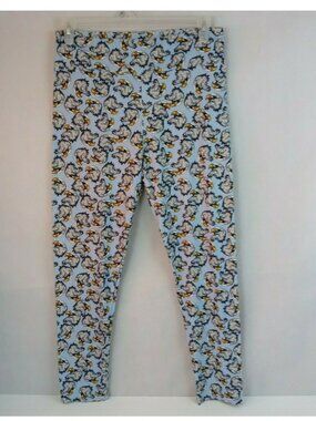 NWOT Lularoe Tall & Curvy Patriotic Leggings Blue With Eagle Head Design